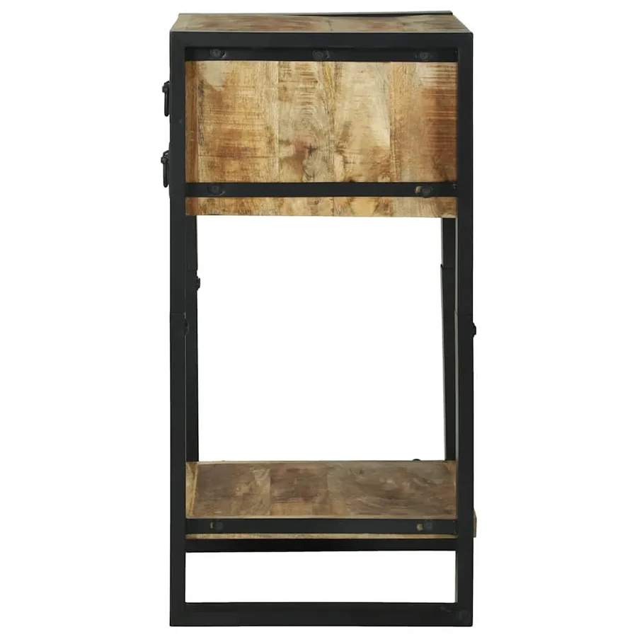 Table d'appoint Marron 40 x 40 x 80 cm Bois de mangue massif - 6