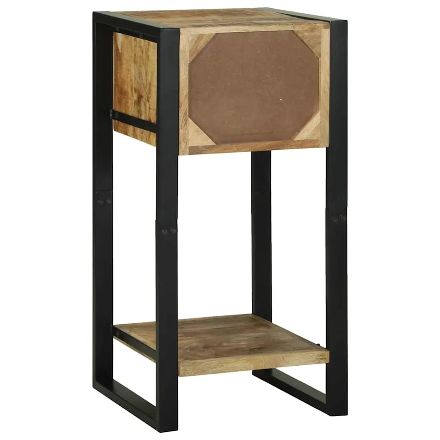 Table d'appoint Marron 40 x 40 x 80 cm Bois de mangue massif - 7