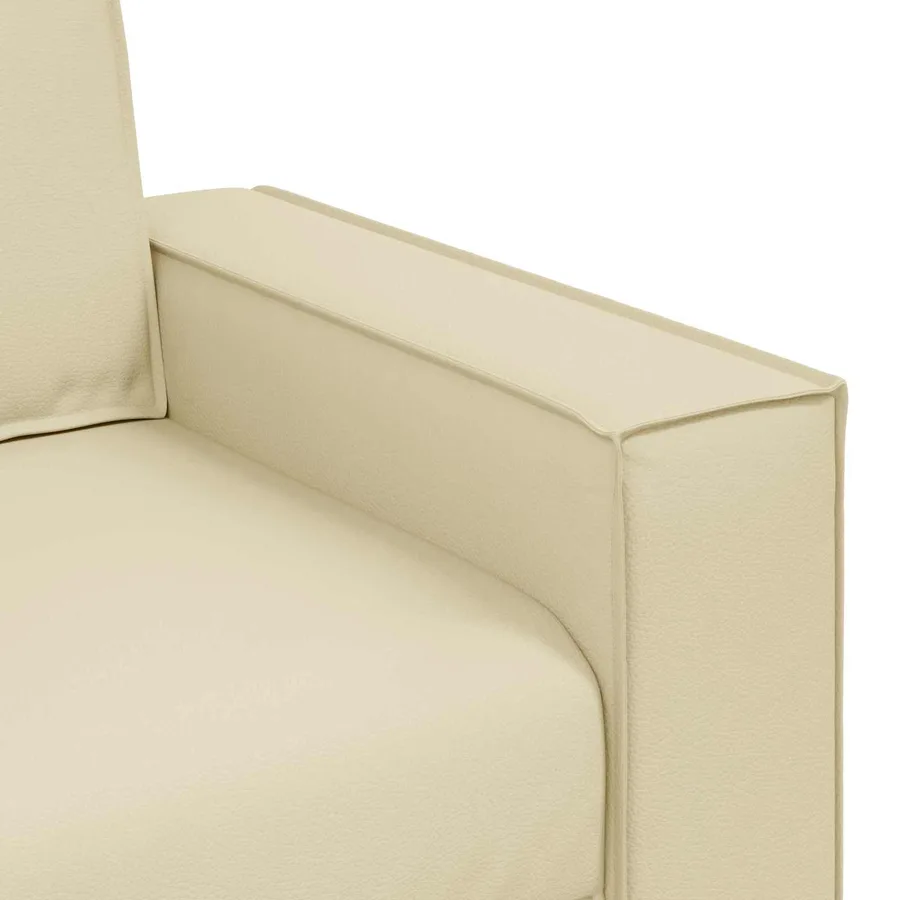 Canapé deux places Crème 180 cm Simili cuir - 7