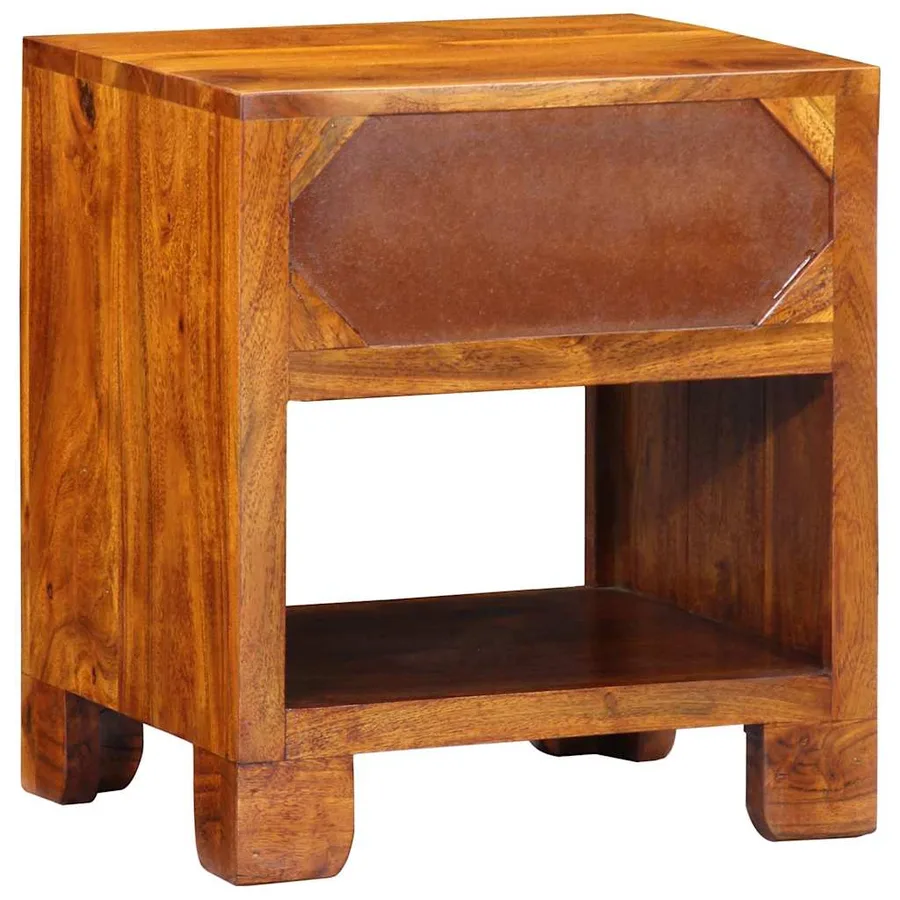Buffet Multicolore 40 x 35 x 45 cm Bois d'acacia massif - 6
