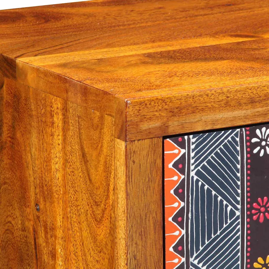 Buffet Multicolore 40 x 35 x 45 cm Bois d'acacia massif - 8