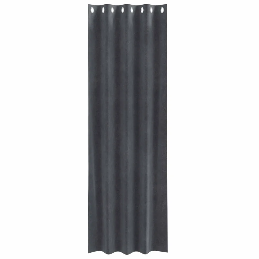 Rideaux occultants 2 pcs Gris clair 140 x 245 cm Velours - 4