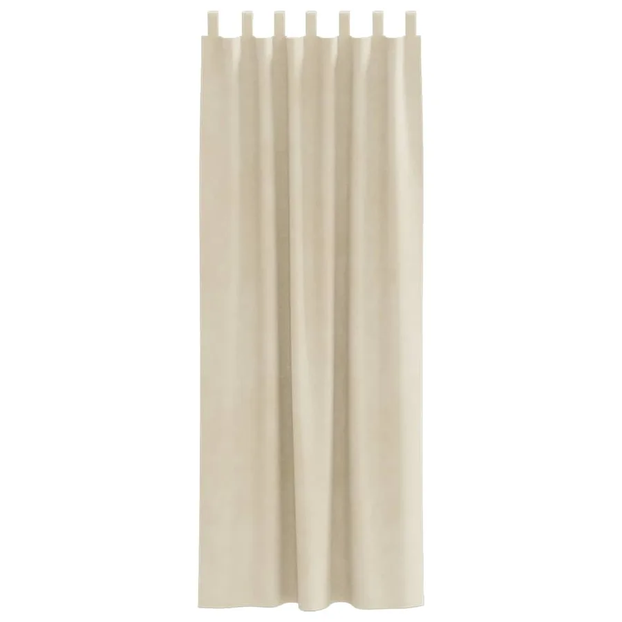 Rideaux occultants 2 pcs Crème 140 x 260 cm Velours - 4