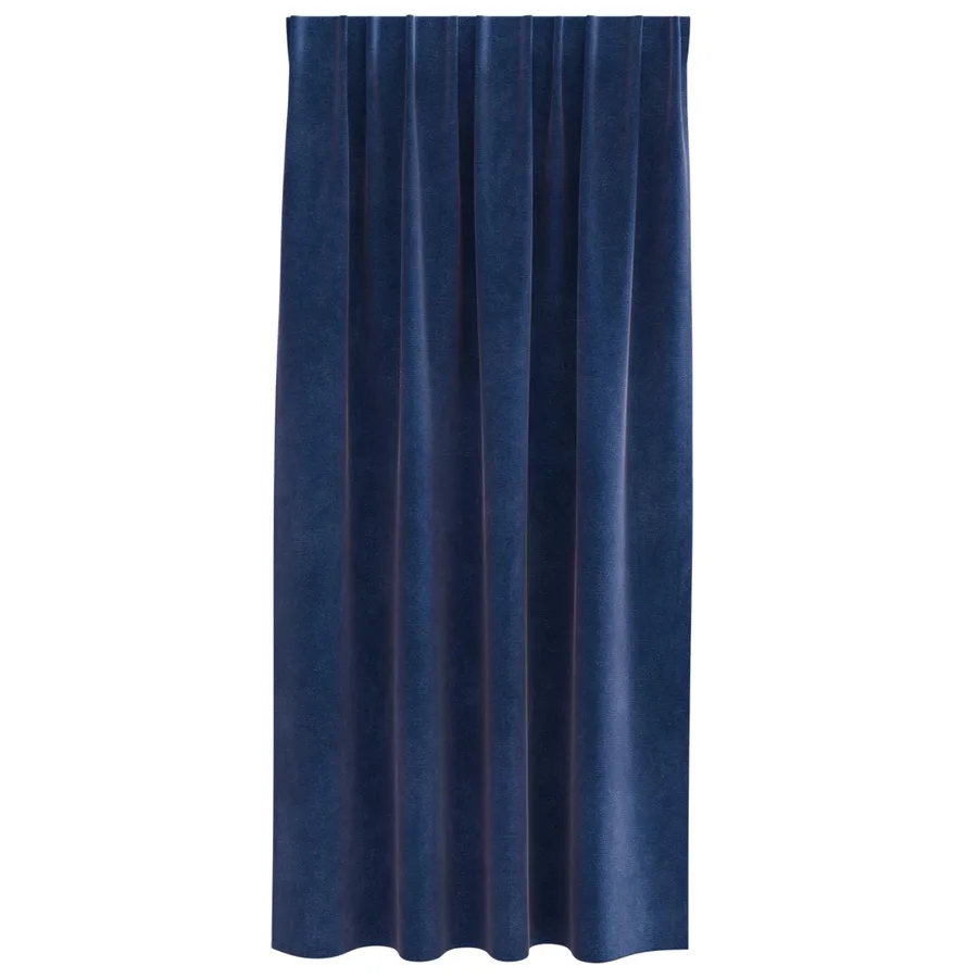 Rideaux occultants 2 pcs Bleu foncé 140 x 175 cm Velours - 4