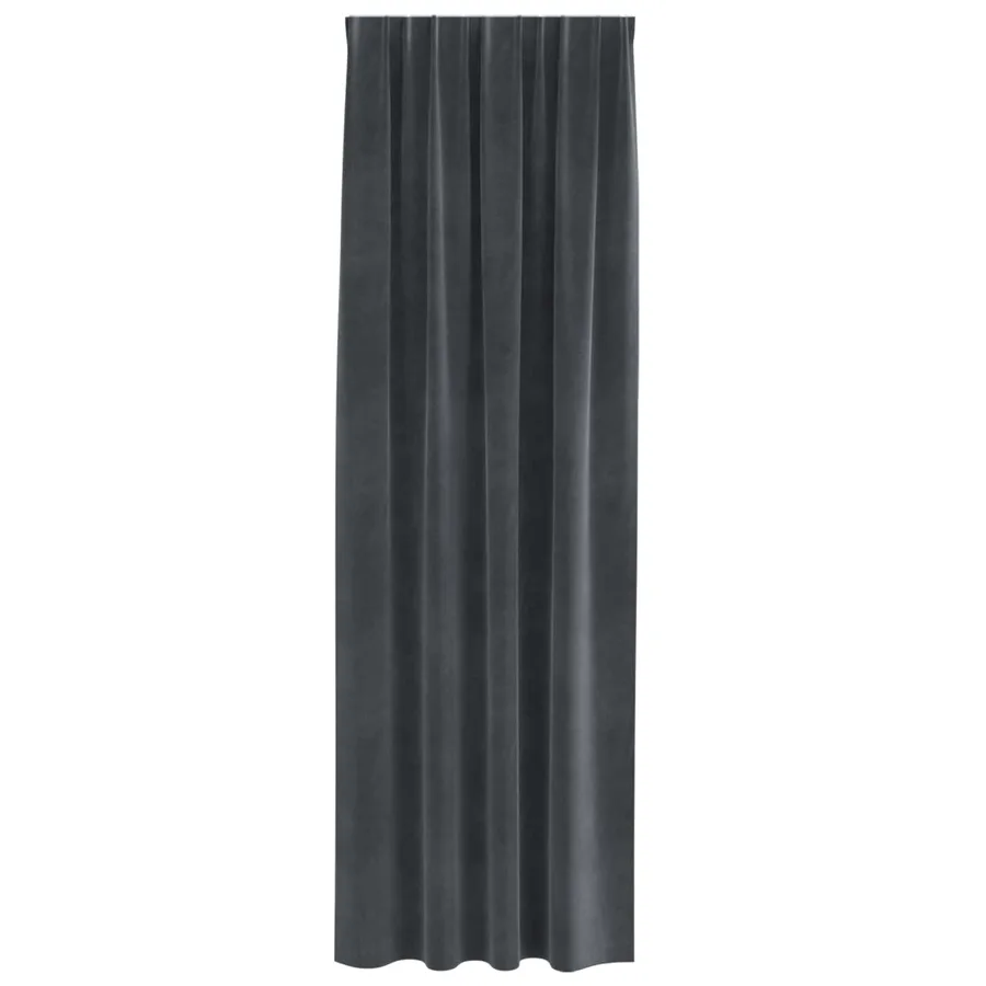 Rideaux occultants 2 pcs Gris clair 140 x 245 cm Velours - 4