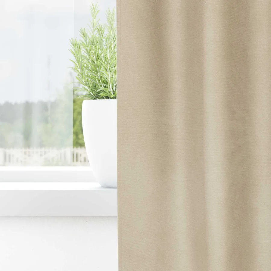 Rideaux occultants 2 pcs Crème 140 x 175 cm Velours - 3