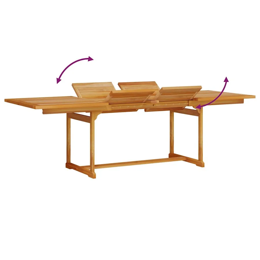 Ensemble de salle à manger pour jardin 9 pcs Marron - 10