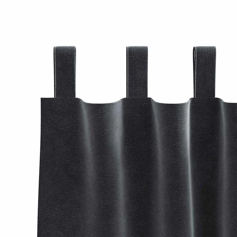 Rideaux occultants 2 pcs Gris foncé 140 x 260 cm Velours - 5