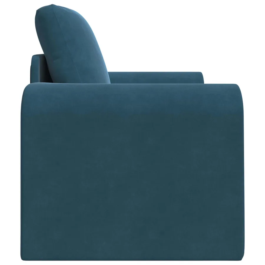 Canapé-Lit Bleu 98 x 71 x 83 cm Velours - 6