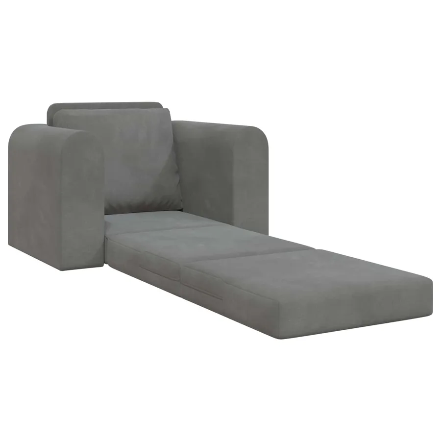 Canapé-Lit Gris foncé 98 x 71 x 83 cm Velours - 4