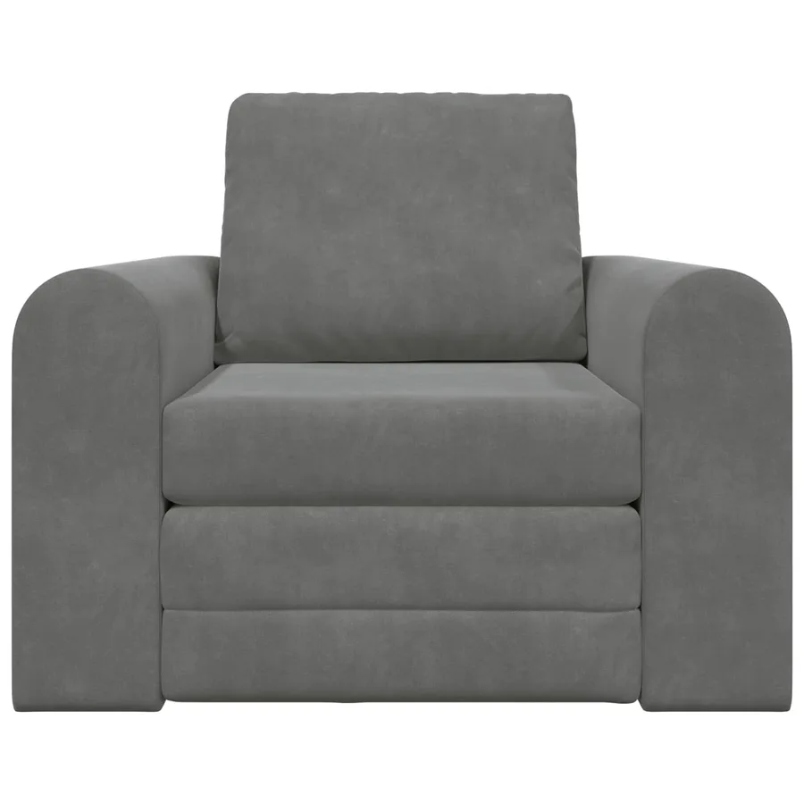 Canapé-Lit Gris foncé 98 x 71 x 83 cm Velours - 5