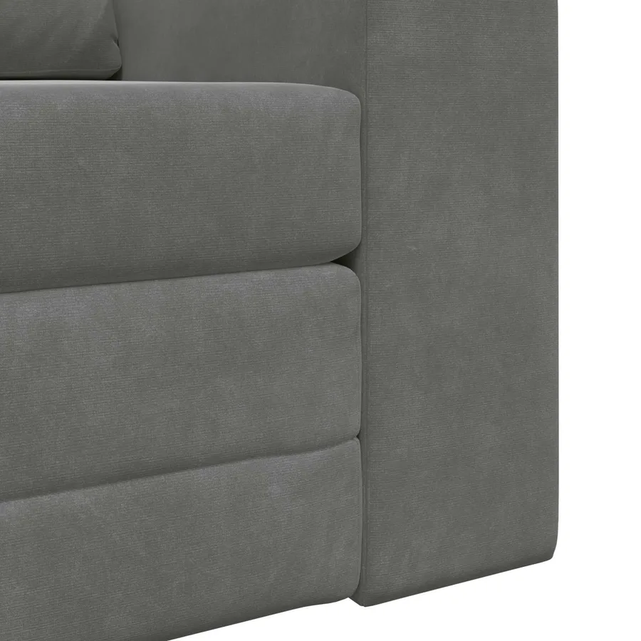 Canapé-Lit Gris foncé 98 x 71 x 83 cm Velours - 9