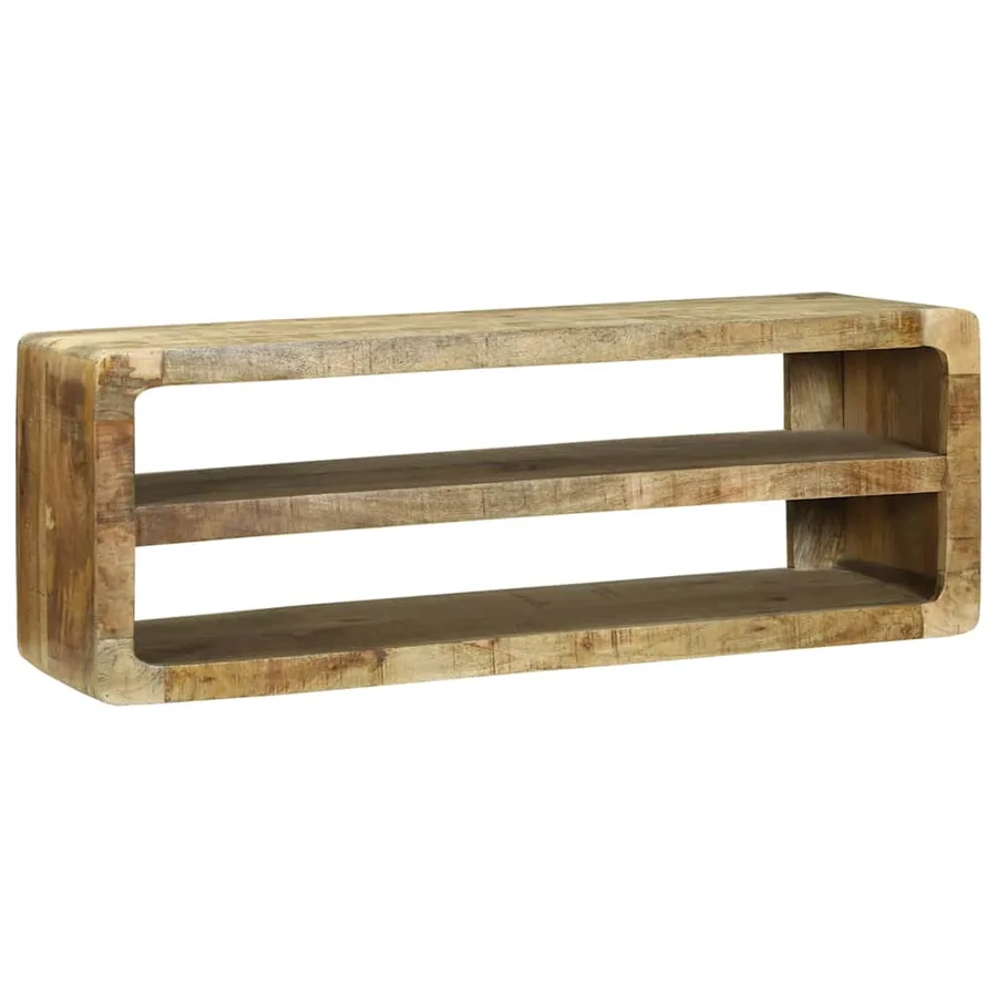 Meuble TV Marron 100 x 32 x 36 cm Bois de manguier massif - 6