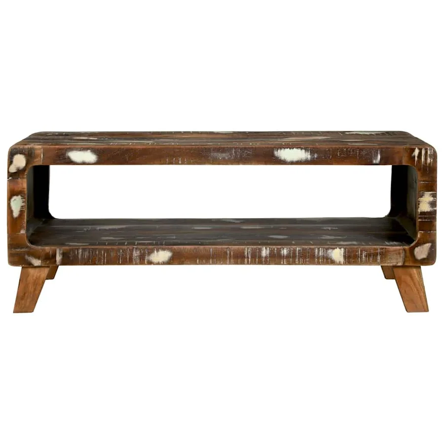 Table basse Multicolore 90 x 50 x 35 cm Bois Recyclé Solide - 3