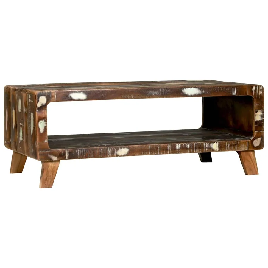 Table basse Multicolore 90 x 50 x 35 cm Bois Recyclé Solide - 6