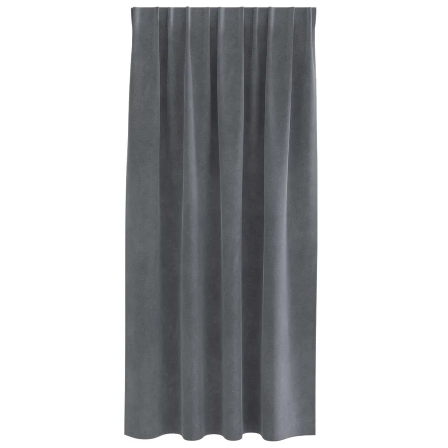 Rideaux occultants 2 pcs Gris clair 140 x 175 cm Velours - 4