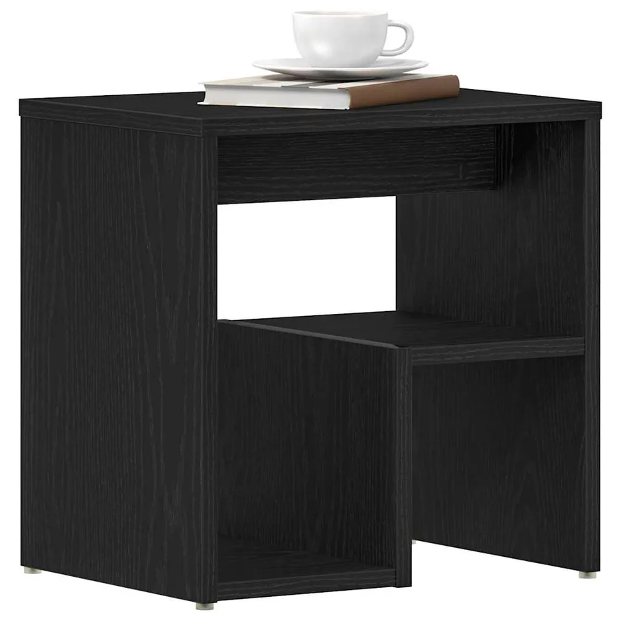 Cabinet de chevet Chêne noir 40 x 30 x 40 cm Bois d'ingénierie - 3