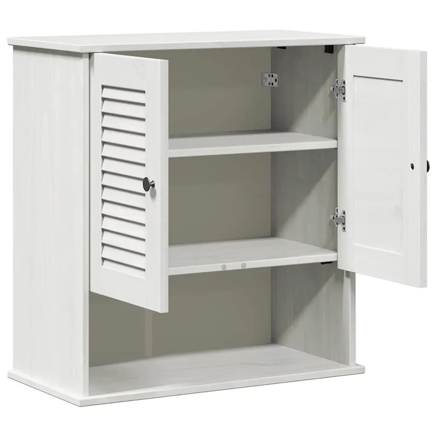 Armoire de salle de bain avec porte VIGO Blanc et Blanc Antique - 5