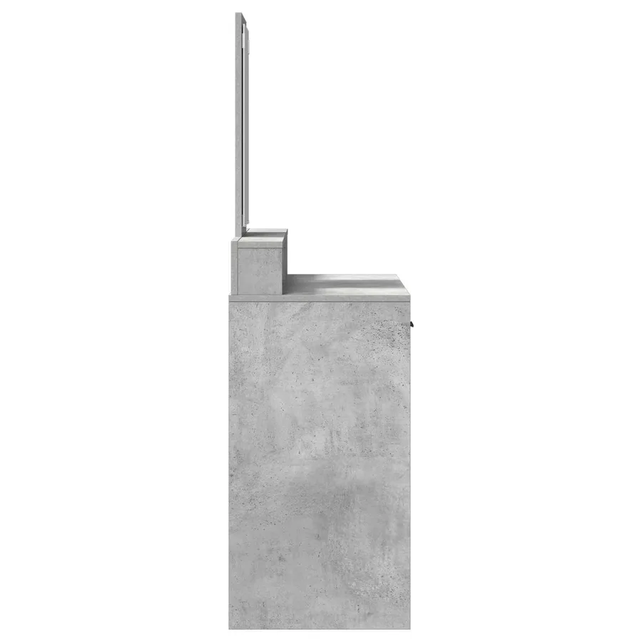 Table de Toilette avec tiroir Gris béton 100 x 41 x 140 cm - 7
