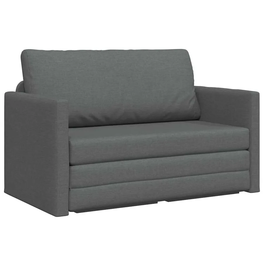Canapé-Lit 110cm Gris foncé tissu - 2