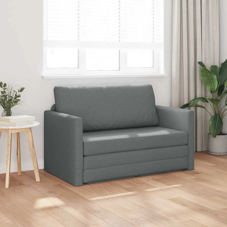 Canapé-Lit 110cm Gris foncé tissu - 3