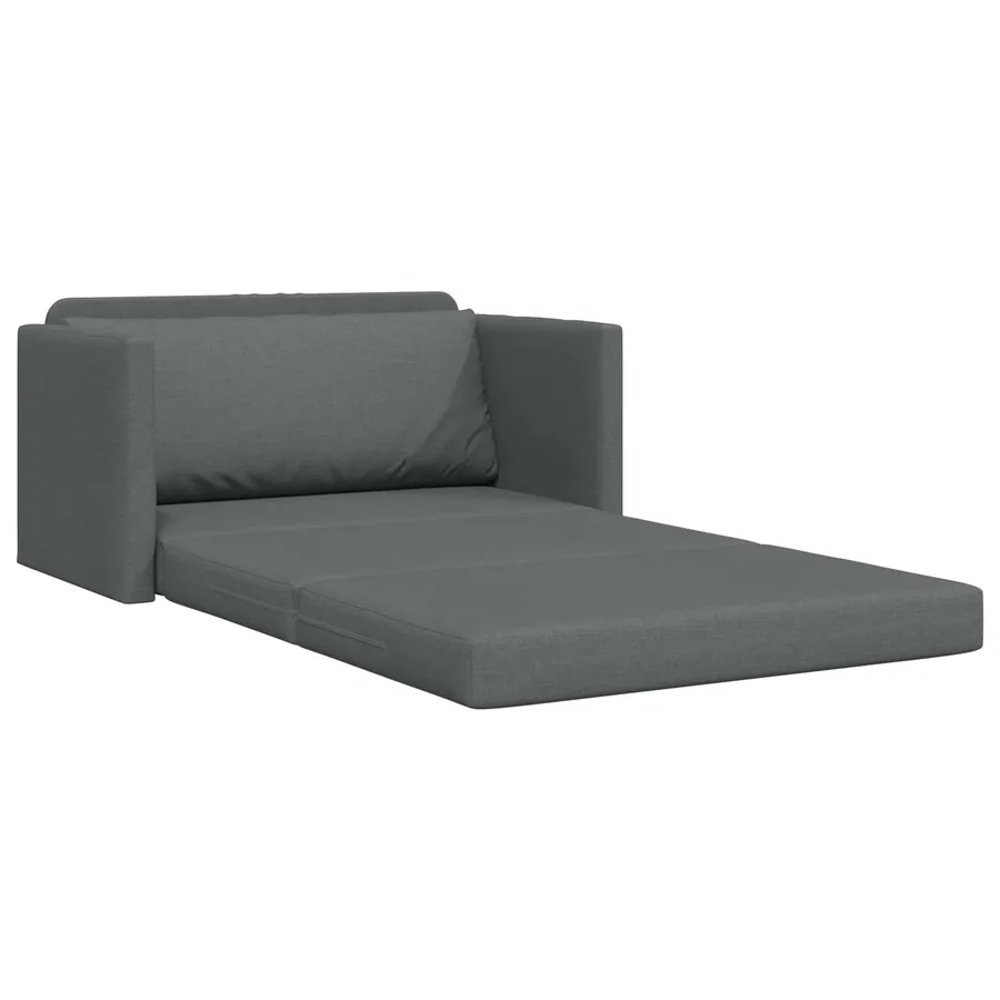Canapé-Lit 110cm Gris foncé tissu - 4