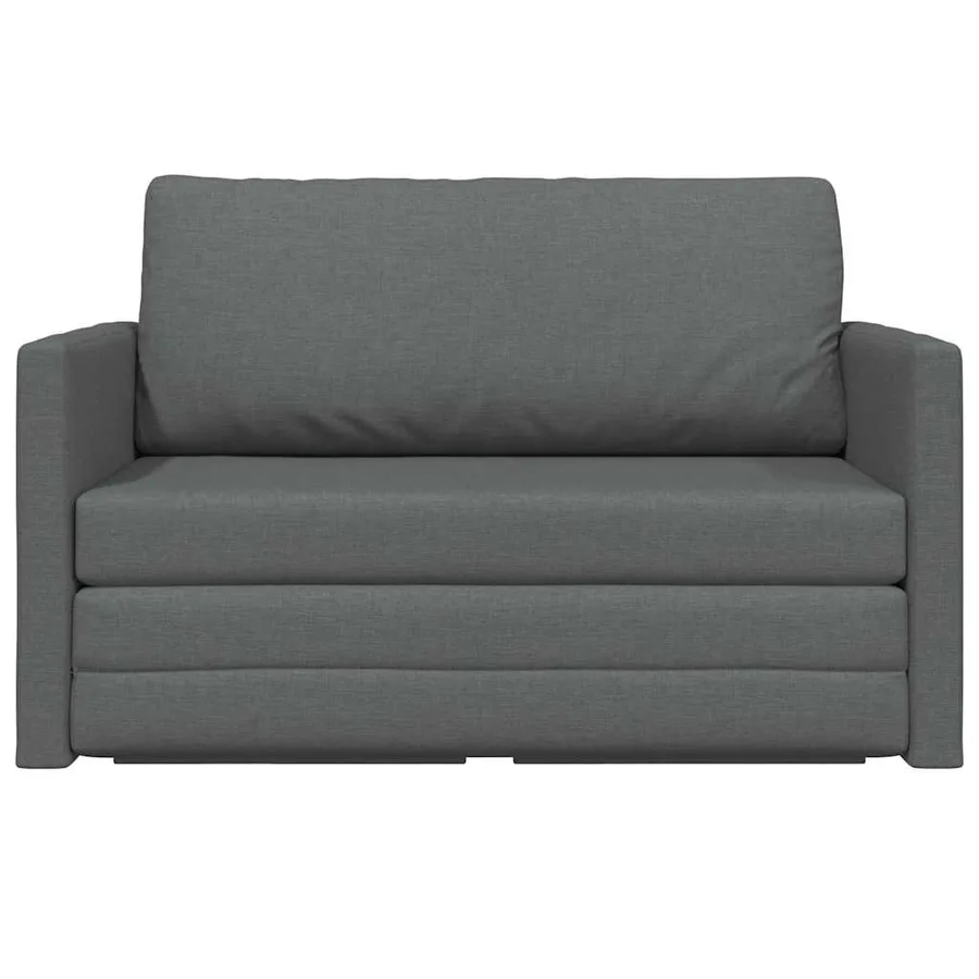 Canapé-Lit 110cm Gris foncé tissu - 5