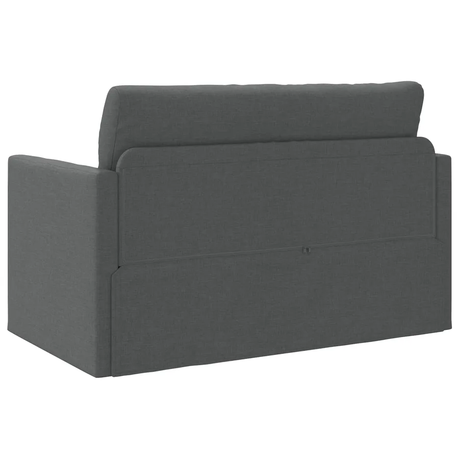 Canapé-Lit 110cm Gris foncé tissu - 7