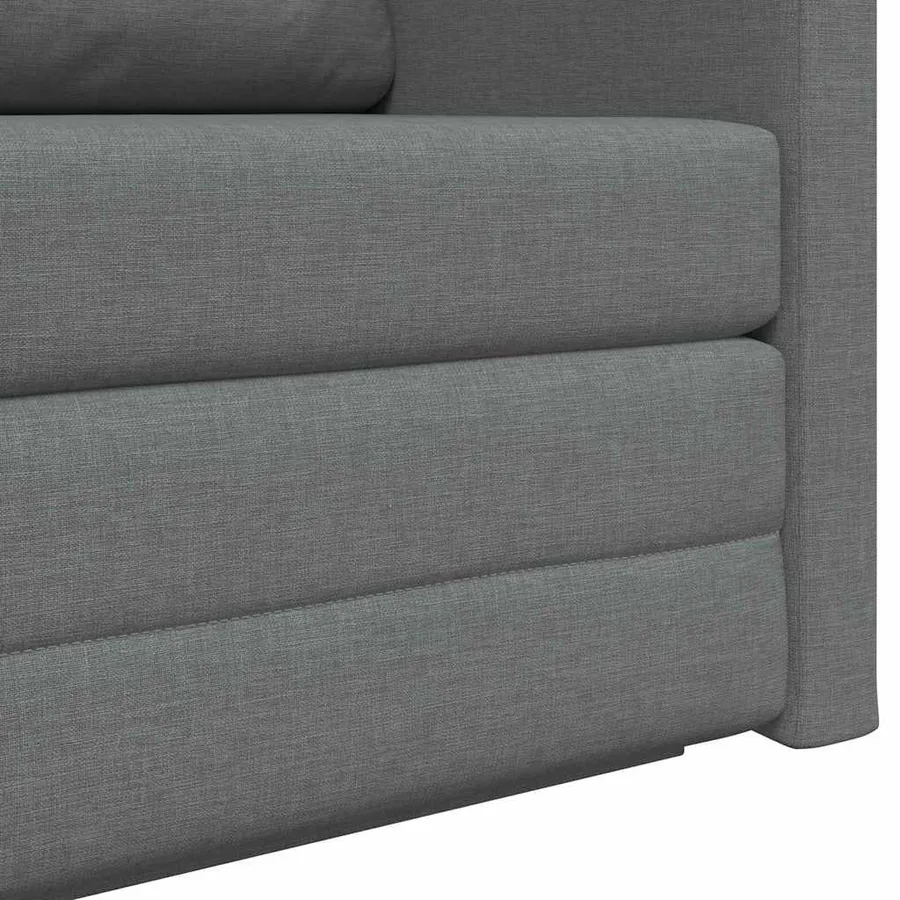 Canapé-Lit 110cm Gris foncé tissu - 9
