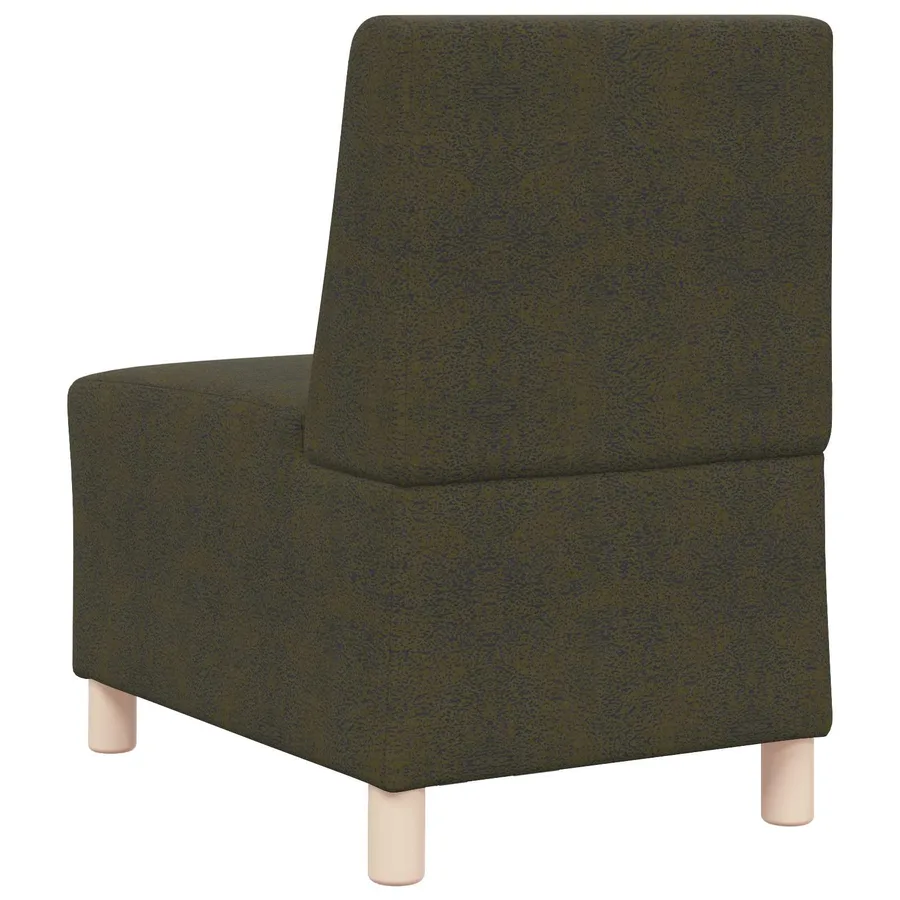 Fauteuil vert kaki 55 cm suédine - 4
