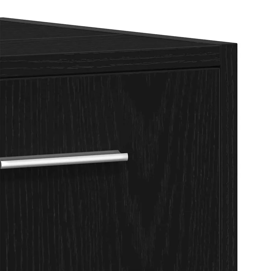 Ensemble de mobilier de salle de bain 4 pcs Chêne noir - 13