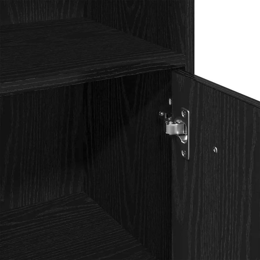 Ensemble de mobilier de salle de bain 4 pcs Chêne noir - 14