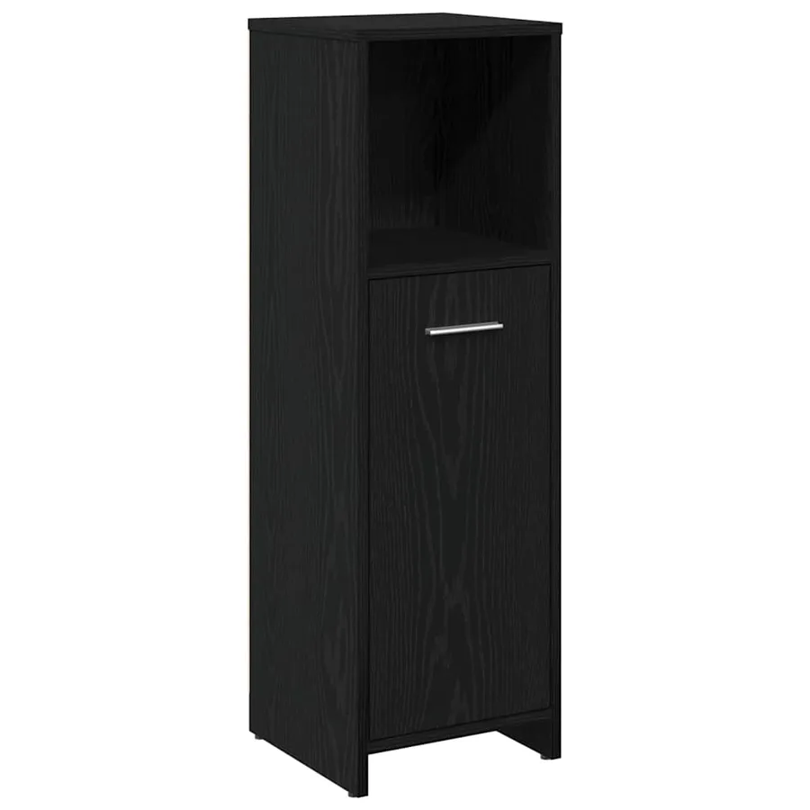 Ensemble de mobilier de salle de bain 4 pcs Chêne noir - 2