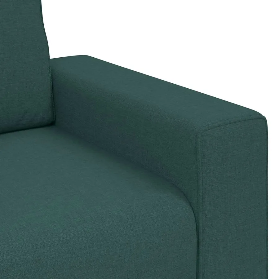 Canapé 3 places vert foncé 220 x 77 x 82 cm en tissu - 7