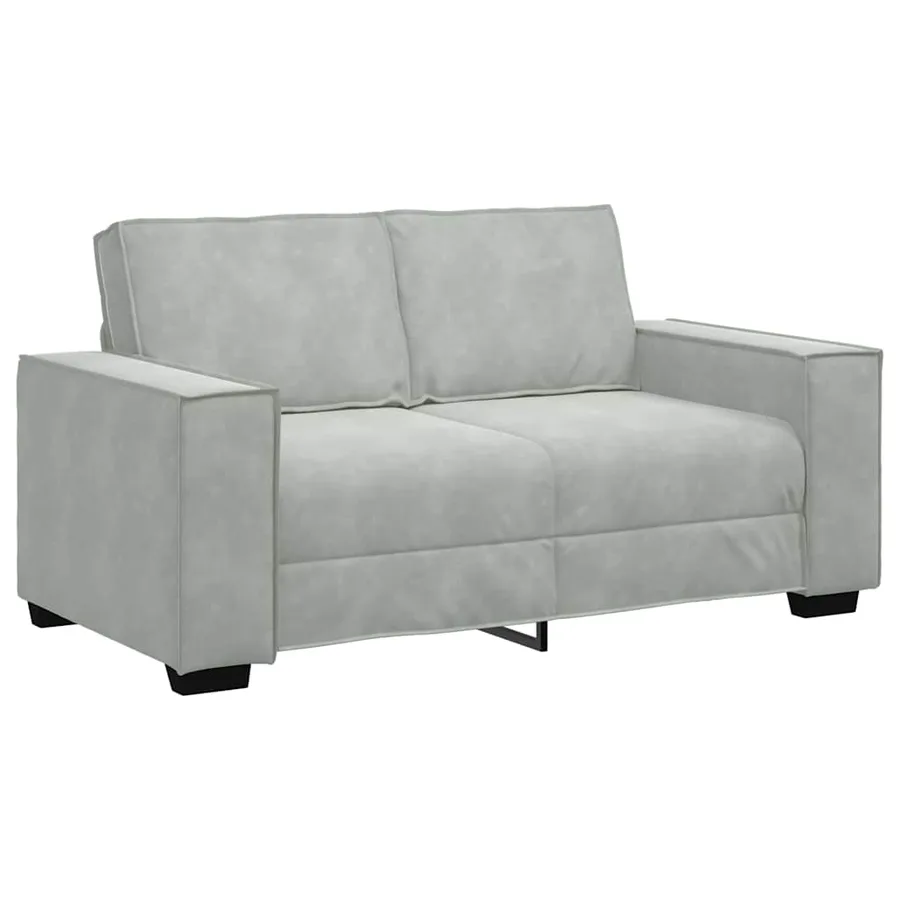 Canapé 3 pcs Gris clair 220 x 80 x 84 cm Tissu en lin mélangé - 5