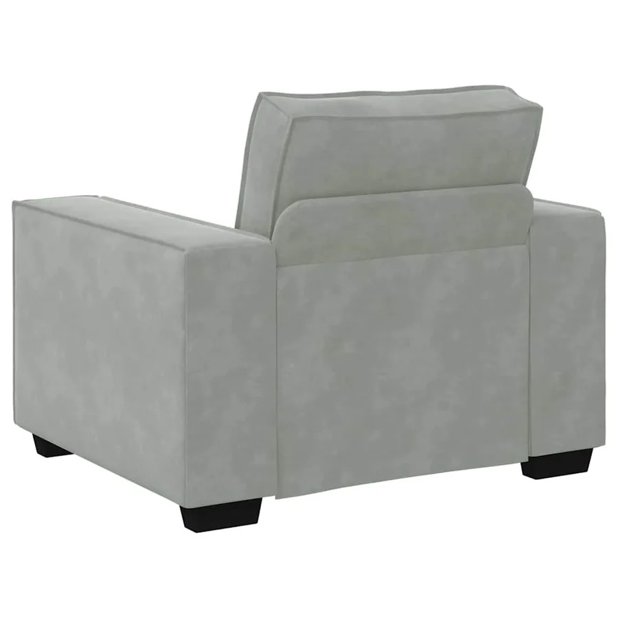 Canapé 3 pcs Gris clair 220 x 80 x 84 cm Tissu en lin mélangé - 7