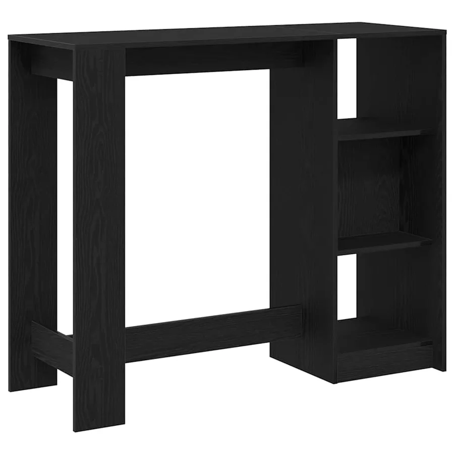 Table de bar Chêne noir 124 x 46 x 103.5 cm Bois d'ingénierie - 5