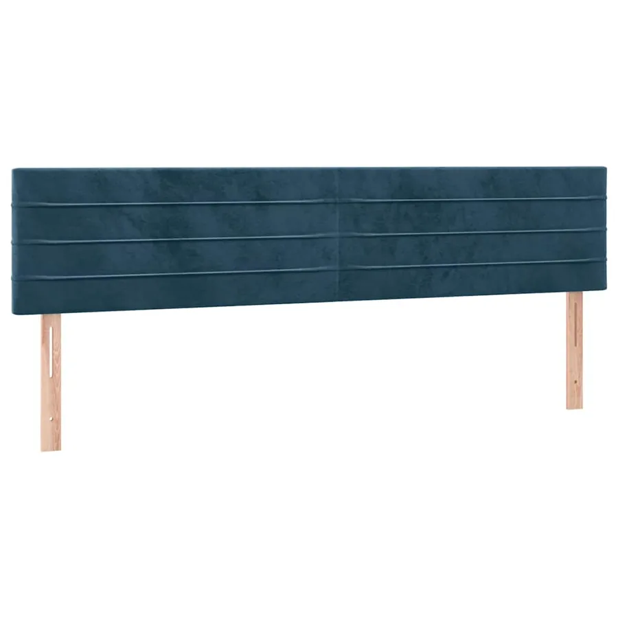 Sommier à lattes de lit avec matelas LED Bleu foncé 200x200 cm - 7