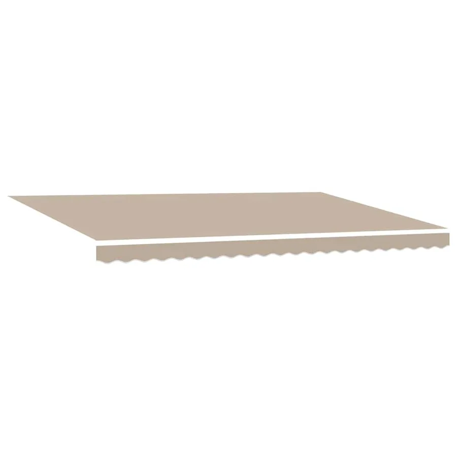 Auvent rétractable Beige 500 × 350 cm Polyester - 5