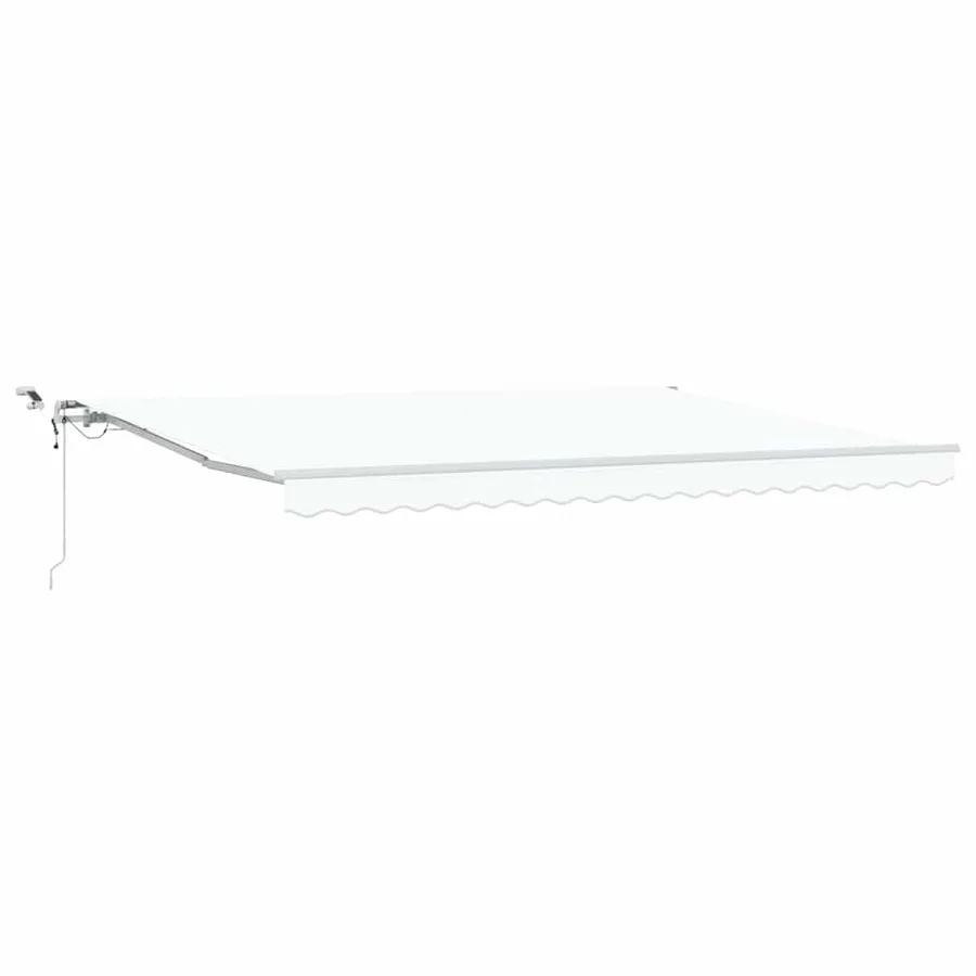 Auvent rétractable Blanc 450 × 350 cm Polyester - 2