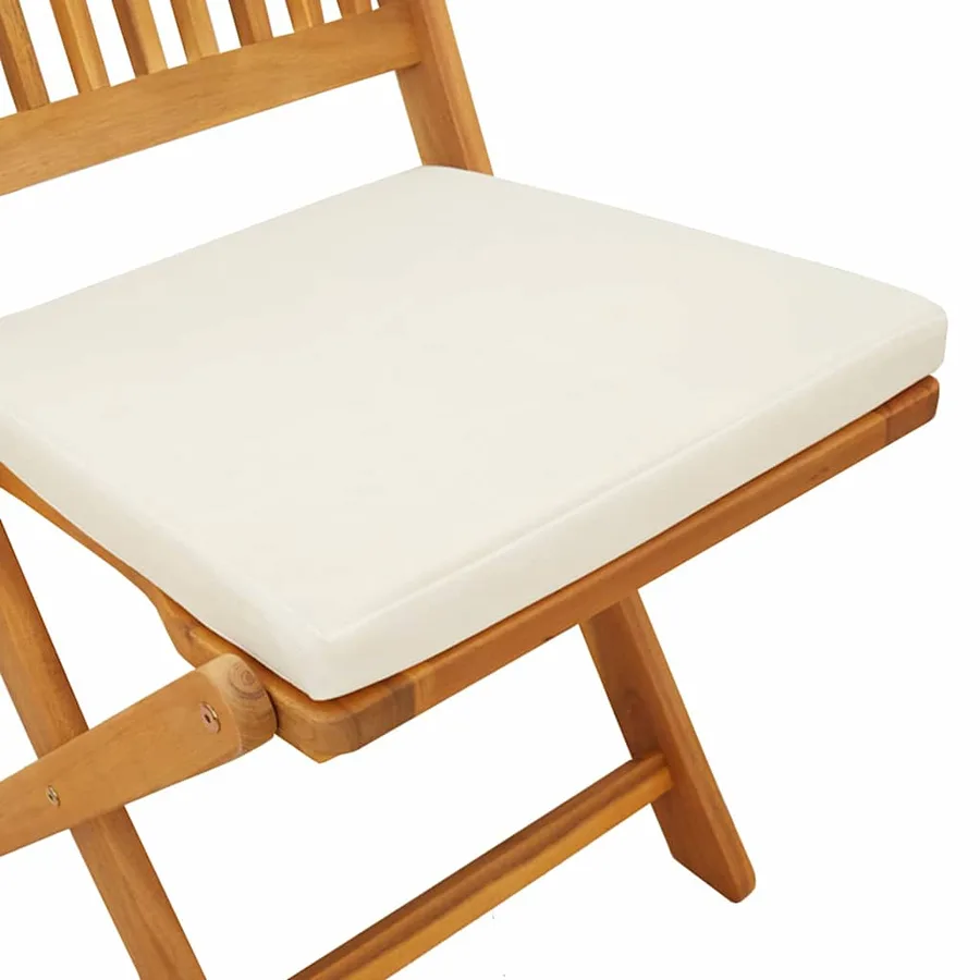 Ensemble bistro de jardin 3 pcs Marron Bois d'Acacia Massif - 8