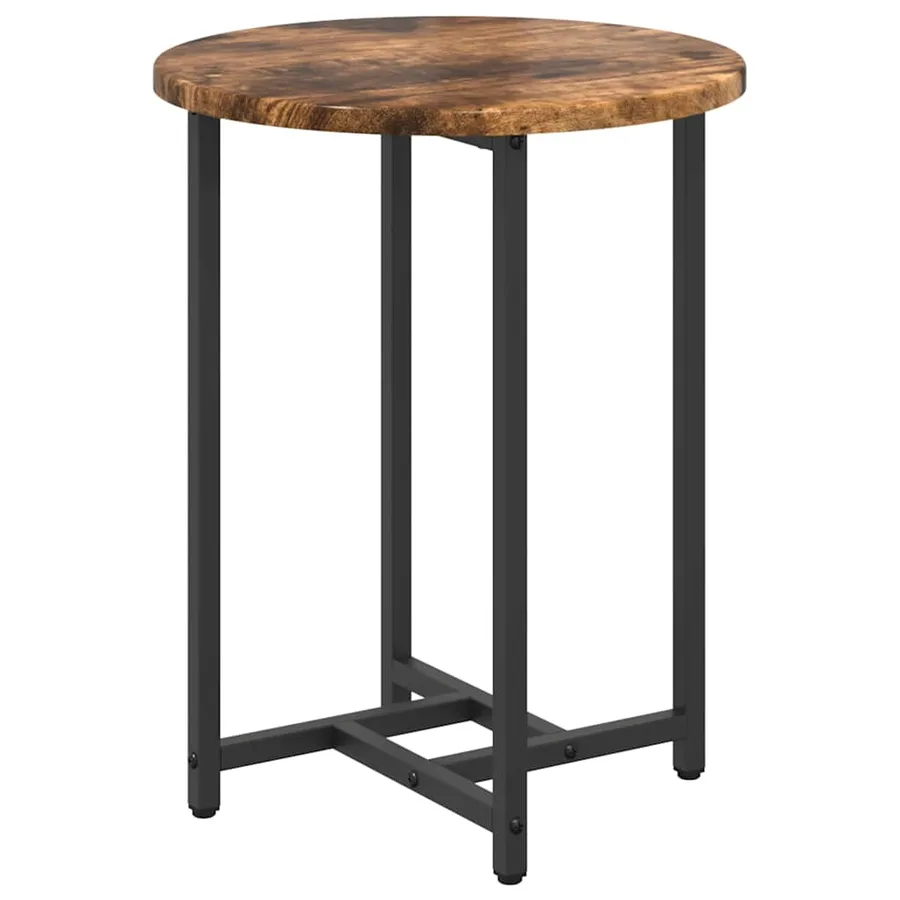 Ensemble de tables d'appoint 2 pcs Chêne fumé et noir - 6