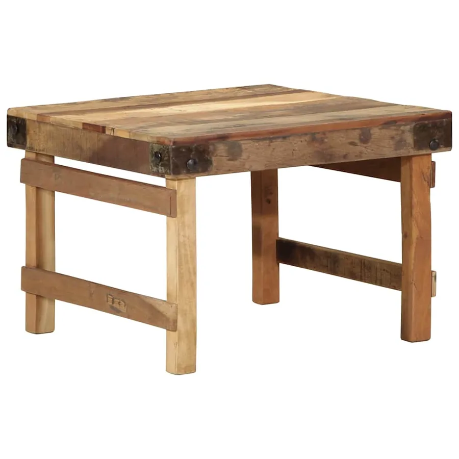 Table basse Marron 60 x 55 x 40 cm Bois Recyclé Solide