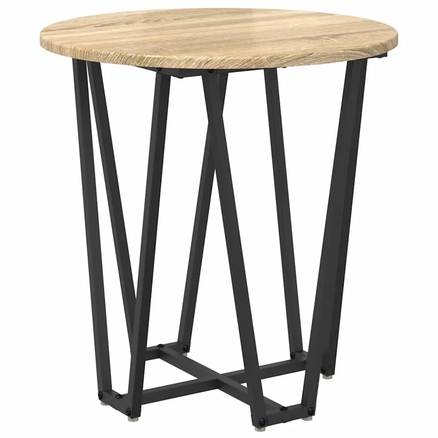 Ensemble de tables d'appoint 2 pcs Chêne Sonoma et noir - 5