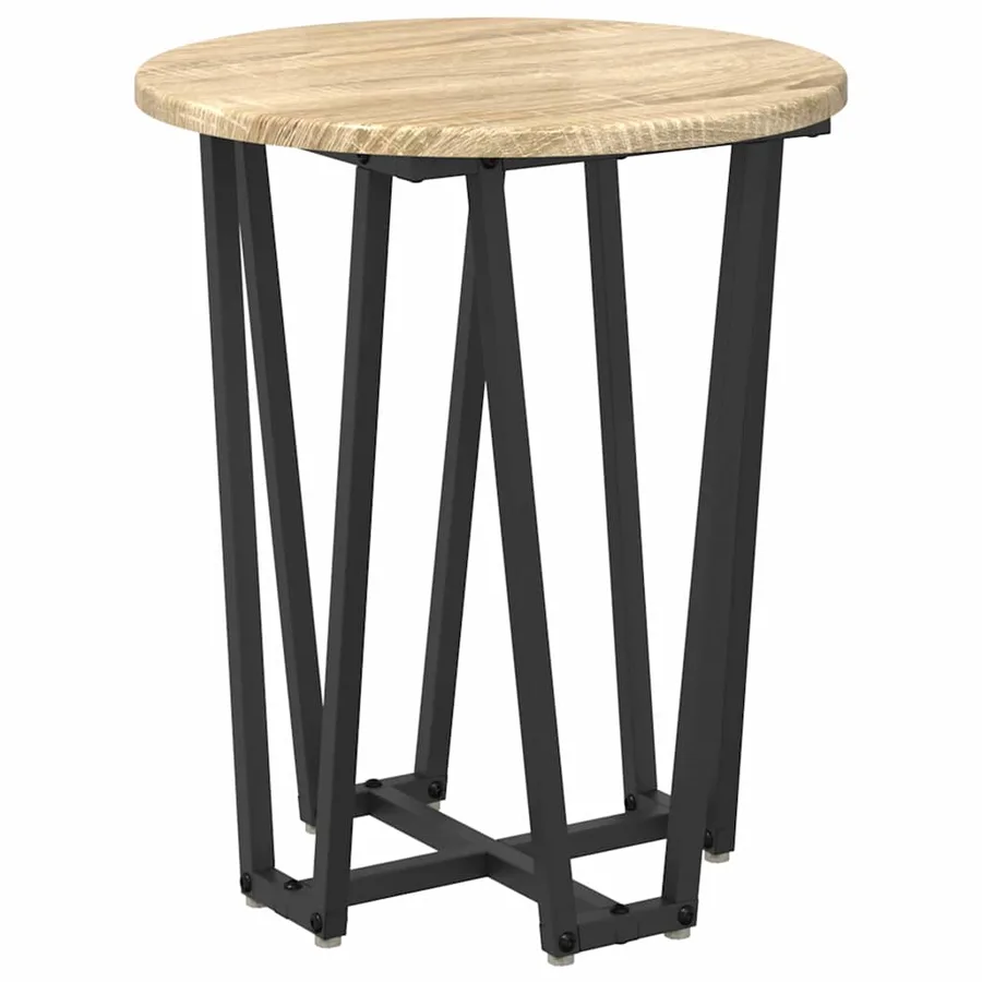 Ensemble de tables d'appoint 2 pcs Chêne Sonoma et noir - 6