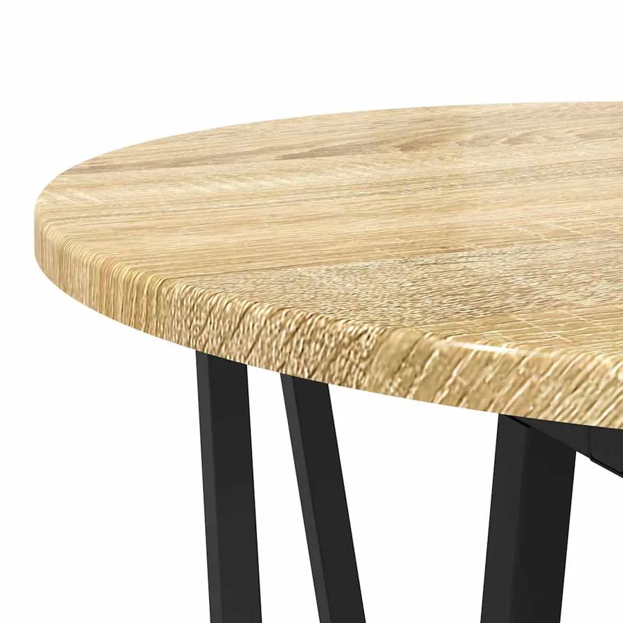 Ensemble de tables d'appoint 2 pcs Chêne Sonoma et noir - 7