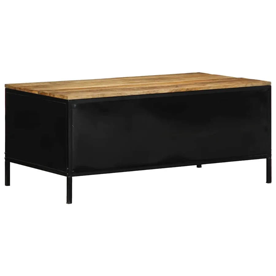 Table basse avec tiroir Marron 90 x 50 x 40 cm - 7