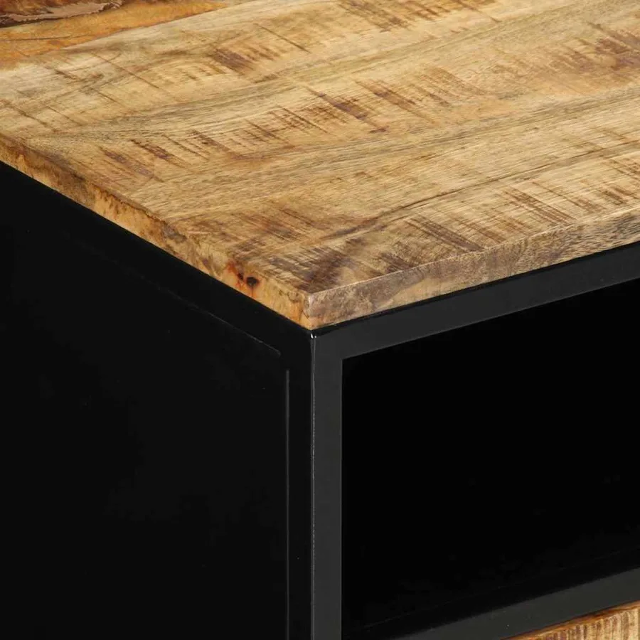 Table basse avec tiroir Marron 90 x 50 x 40 cm - 8