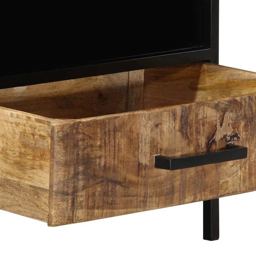 Table basse avec tiroir Marron 90 x 50 x 40 cm - 9