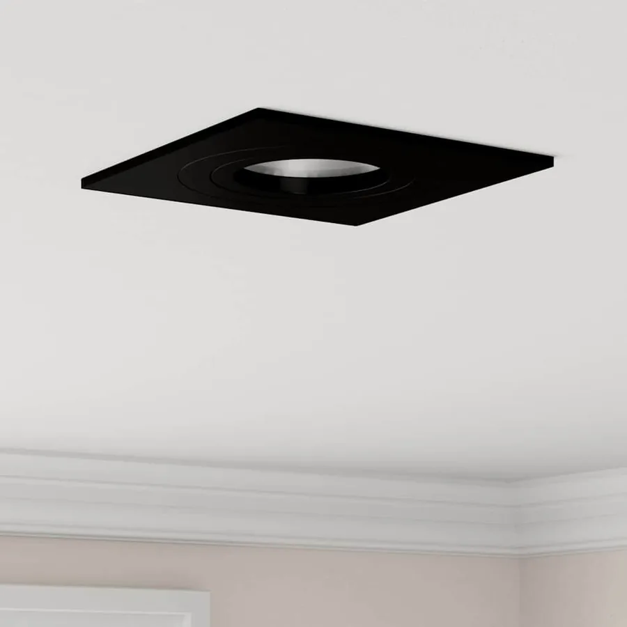 Projecteur 12 pcs Noir 9 x 9 x 2 cm Aluminium